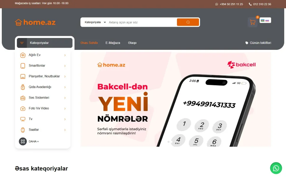 MiHome.az — E-commerce